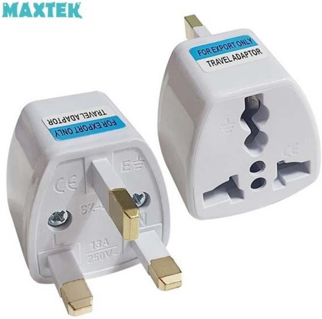 (MAXTEK) 맥스텍 해외 여행용 멀티 콘센트 플러그 변환 아답터 영국 홍콩 싱가포르 (MT419), 1개