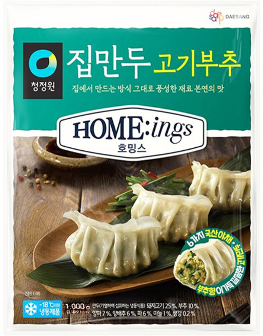청정원 호밍스 집만두 고기부추 1kg, 1개