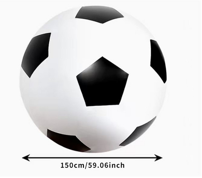 充氣大足球排球 戶外沙灘球 幼兒園遊戲 團建道具, 150CM足球, 1個