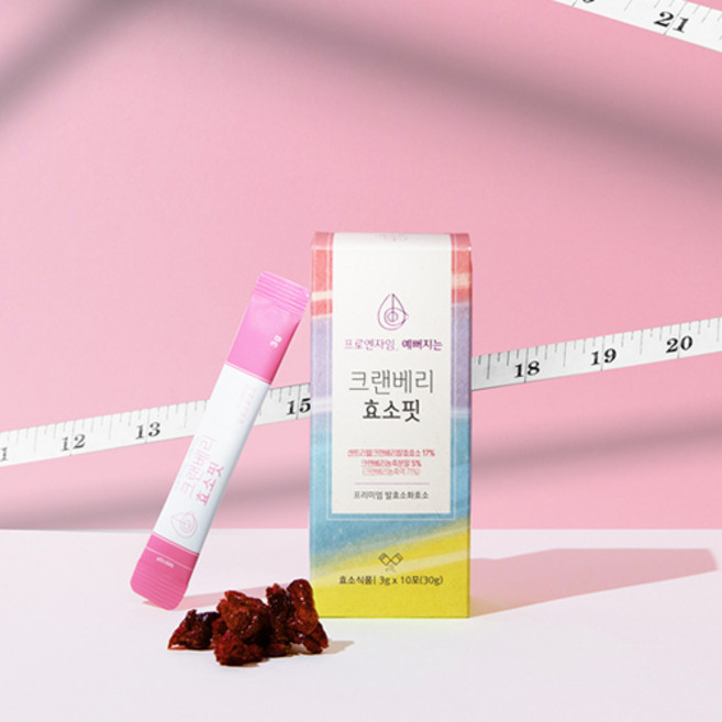 프로엔자임 예뻐지는 크랜베리효소핏, 1박스, 3g
