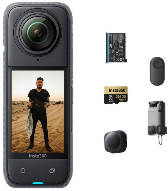 Insta360 X4 - 4K AI 피터 맥키논 버전 8K360도 방수 액션 카메라 광각 동영상