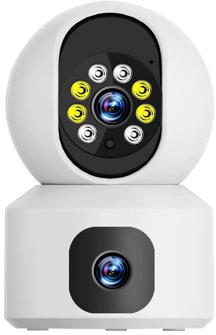 YOOSEE 5GHz 無線WIFI 彩色夜視 網路攝影機 自動追蹤鏡頭 手機遠端360監控 對講通話 錄影, 1個, 【室內型雙2K廣角版雙鏡頭監視器】,無, Q5S PRO