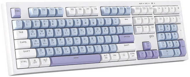 지클릭커 오피스프로 WK50 사일런스 M RGB 무소음 방수 무선 블루투스 키보드 Poker 108키, 제조사축, Sky City RC2