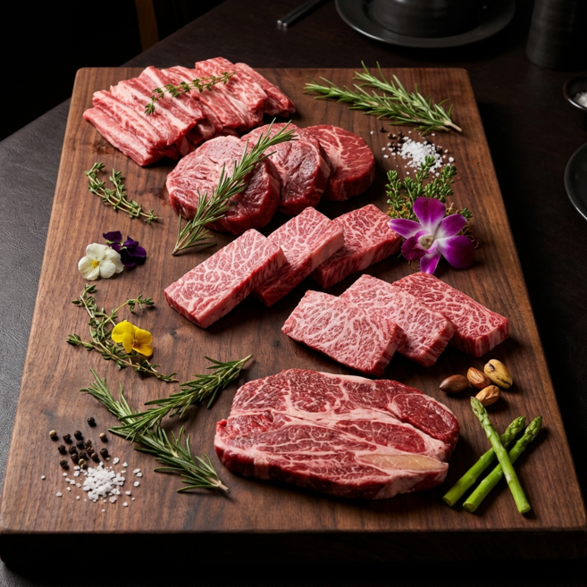 [한정수량특가] 1++ 투뿔 국내산 한우 소고기 등심+특수부위( 살치살 갈비살 업진살 부채살 ) 반반, 1개, 600g + 600g