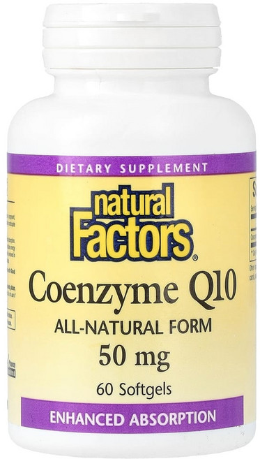 (아이허브) 네츄럴펙터스 코엔자임 Q10 50mg 소프트젤 60정, NaturalFactors코엔자임Q1050mg소프트젤6, 1개