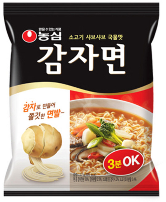 농심 감자면 117gx20봉지(반박스)+사은품