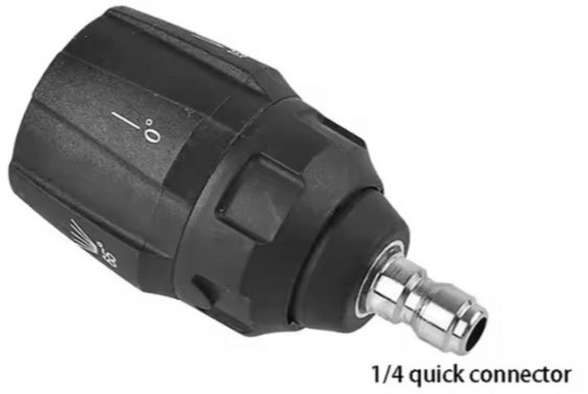 고압세척기용 분사노즐 (선택) 1/4qc규격 - 미세/세경/곡선/다각도/에어컨청소용노즐/숏/터보노즐 고압세척기 활용 분사노즐 한국배송/옵션선택유의, 검정, 6.5cm, 다각도노즐_고급형5-1