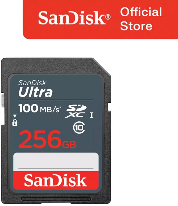 샌디스크코리아 공식인증정품 SD메모리카드 SDXC ULTRA 울트라 DUNR 256GB, 1개