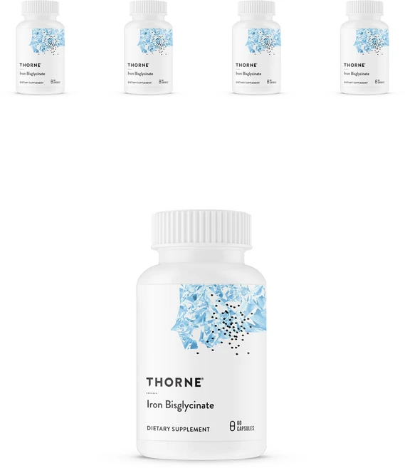 쏜리서치 철분 비스글리시네이트 캡슐, 60정, 5개 - 쿠팡