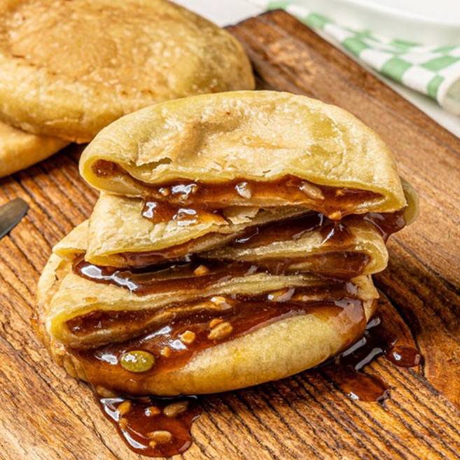 옛날 호떡 씨앗 냉동호떡 추억의간식, 1개, 350g