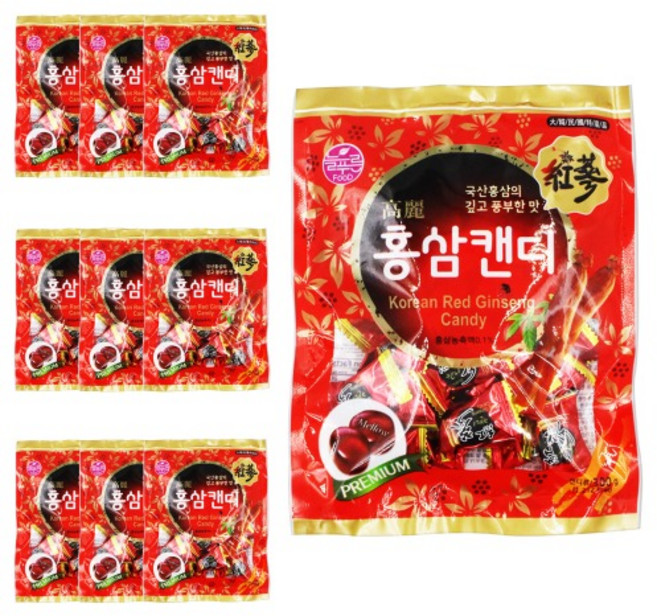 홍삼캔디 300g 10개입 1박스 캔디 늘푸른식품 더식품, 10개
