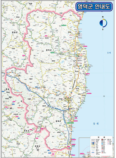 [대경지에스엠] 영덕군 안내도(코팅), A1