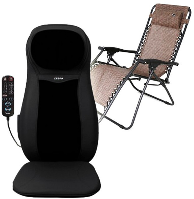 제스파 파워 바디 밸런스 의자형 안마기 ZP745 + 이지릴렉스 체어 ZP1995 세트, Zp1995/massage, (ONE COLOR)natural mixed