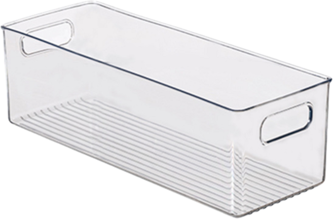 주방 투명 서랍 정리함 옷장 수납함 욕실 리빙박스 냉장고 정리 트레이, 1개