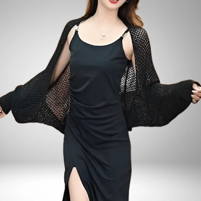 지니마켓25 그물 네트 볼레로 여름 가디건 숏 망사 펀칭 니트 에어컨 바람막이 루즈핏 망사 숏니트