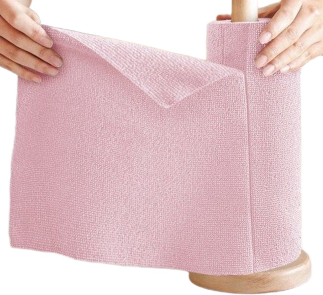 아크배라 극세사 빨아쓰는 행주 다용도 주방롤타올, 50개, 핑크