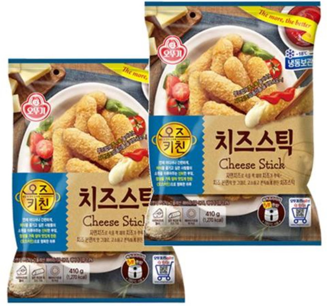 오뚜기 오즈키친 치즈스틱 410g 2개