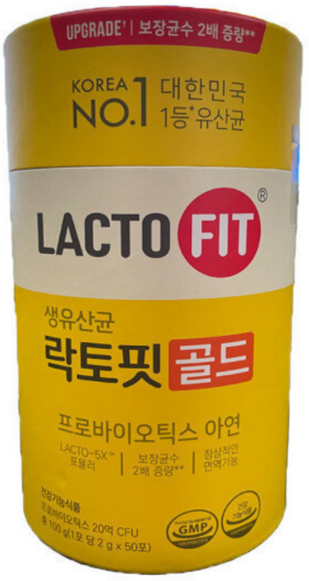 락토핏 생유산균 골드 프로바이오틱스 아연, 34g, 1개