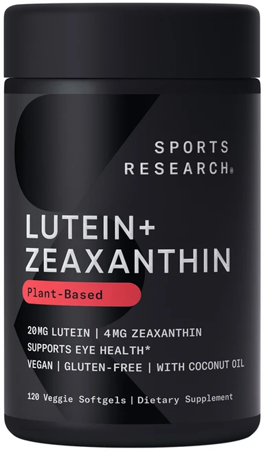 스포츠리서치 루테인 20mg + 제아잔틴 4mg 베지 소프트젤, 120정, 1개 - 쿠팡