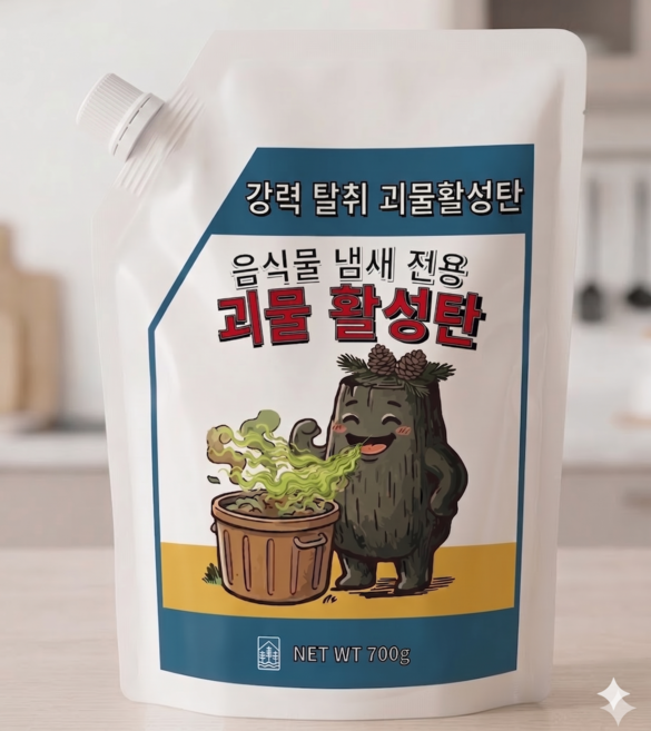 괴물 활성탄 음식물 처리기 필터 호환 리필 교체 미닉스 쿠쿠 스마트카라 쉘퍼 린클 에코체, 1개, 700G
