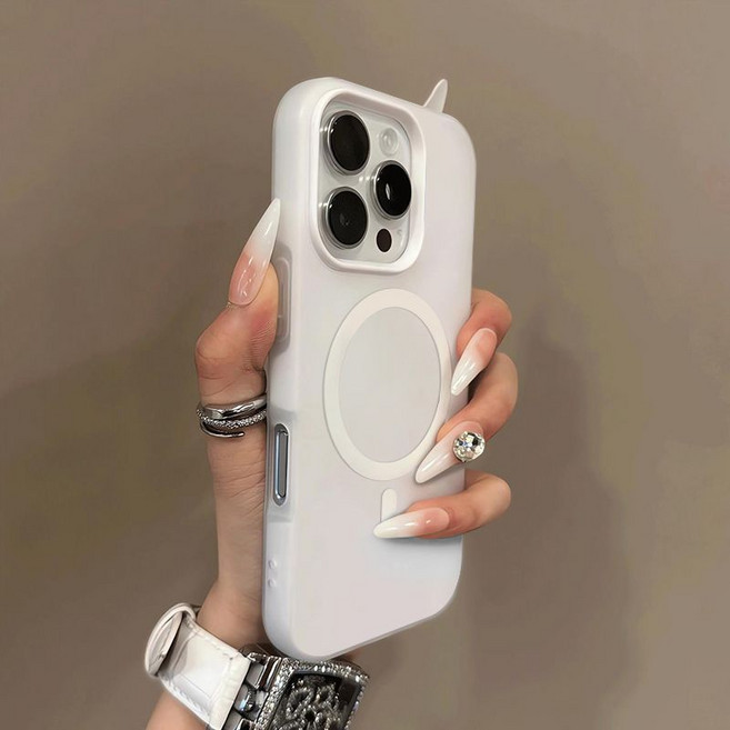 韓系磁吸霧面防摔手機保護殼 適用蘋果 iPhone