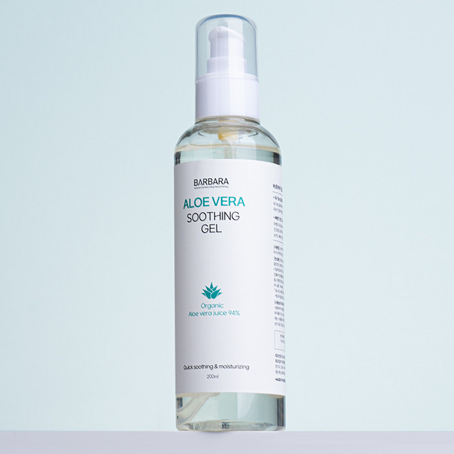 바르바라 유기농 알로에 베라 수분 진정 수딩젤, 1개, 200ml