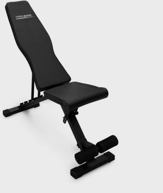 트라히어 IB200 인클라인 각도조절 프레스 운동 벤치, 블랙