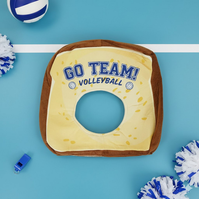 식빵 모양 인형 모자 프리사이즈 스포츠 배구 야구 응원용품 코스프레 파티 소품 재미있는모자