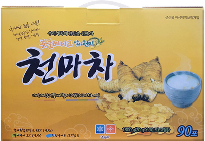 콘플레이크 발아현미 천마차 20gx90포, 20g, 1개, 90개입
