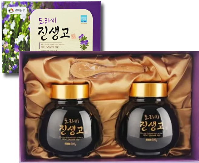 [소소어리] 고이담은 도라지 진생고 500gX2개(1세트 4세트 6세트) 국내산 도라지청 도라지진액 명절선물 답례품, 1kg