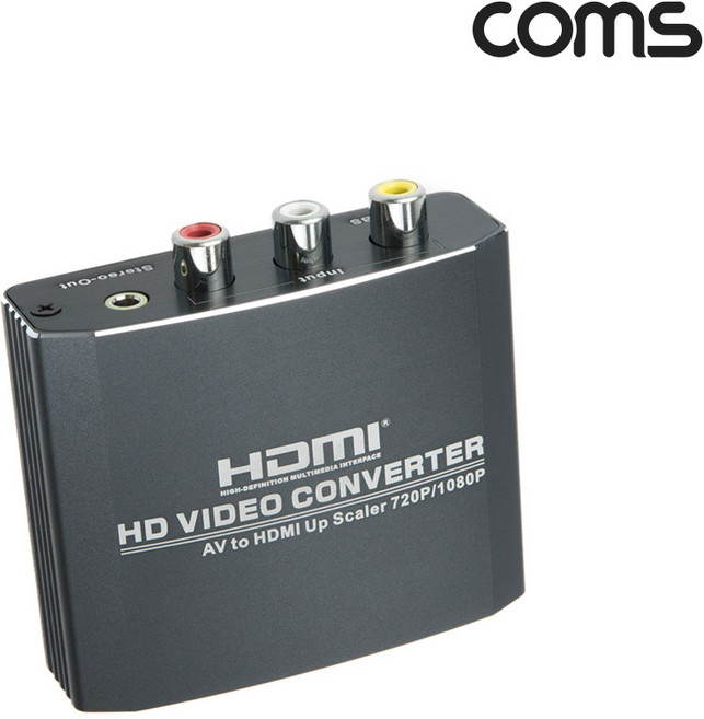 컴스 3xRCA AV to HDMI 컨버터, ZH101