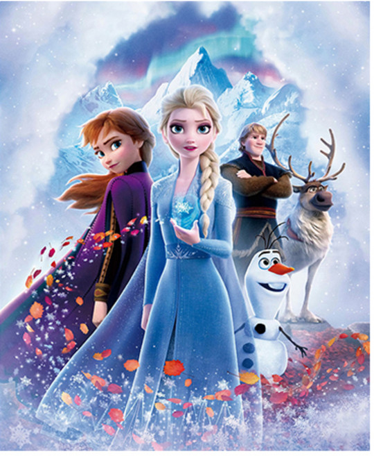 푸아이 보석십자수 3D 캔버스형 겨울왕국 DIY 액자형 세트 키트 구슬 큐빅 비즈 PW1853, 40x50cm, 1개