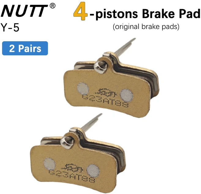 너트 2 4 피스톤 Y-5 A5-D 브레이크 패드 도자기 MTB 전기 전자 자전거 스쿠터 캘리퍼스 부품 용 유압 디스, 2 pistons 32 Pairs