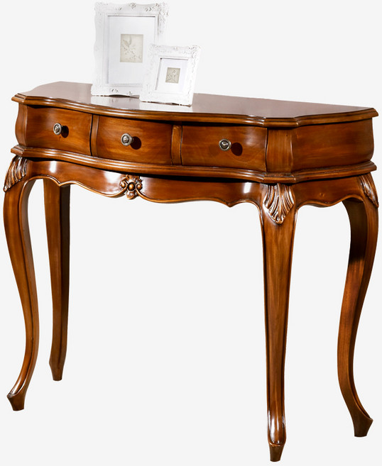 [유캐슬] 마호가니 엔틱 원목 콘솔_착불배송