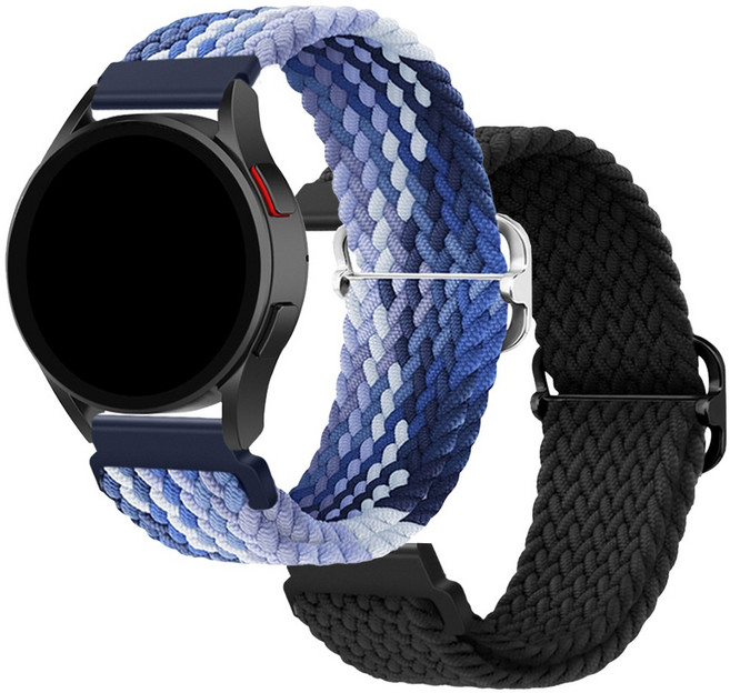 더조은셀러 2개세트 QCY 호환 버클 블레이드 솔로 루프 스트랩 밴드 시계줄 GT PRO GS2 GTS1080 SW300, 13_믹스블루