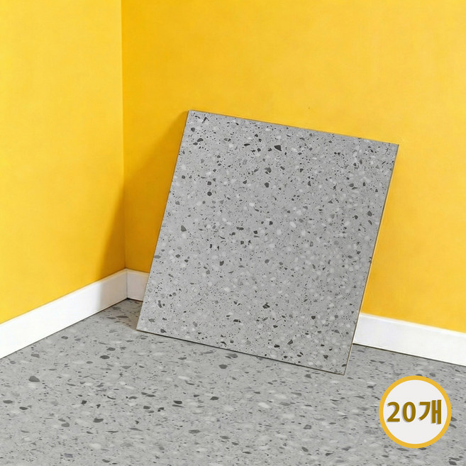 붙이는 접착식 바닥 PVC 바닥 사용 셀프시공 대리석 모방 PVC 바닥 스티커, 20개, T6124