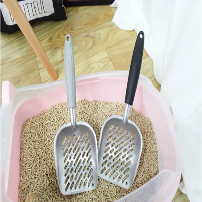 제이치 고양이 모래삽 화장실 배변삽, 그레이, 1개