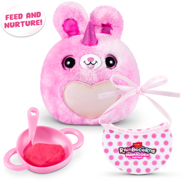 레인보우콘 마마콘 모찌 동물 고양이 요정 팬더 애착 유니콘 봉제 인형, 1개