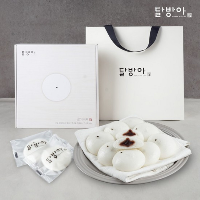 팥앙금 무앙금 잔기지떡 기정떡(개별포장) 1박스+쇼핑백, 30g, 1개