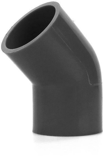 無品牌 給水管件 直角接彎頭 立體三通四通直通閥門堵帽, 45度彎頭--5個,50mm 1.5寸, 1個