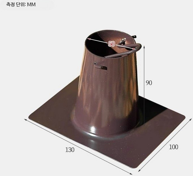 레인체인 처마 모빌 빗물받이 낙수관 배수체인 모델 A(체인 1m) 커피 알루미늄 레인체인 직배수구, 1개