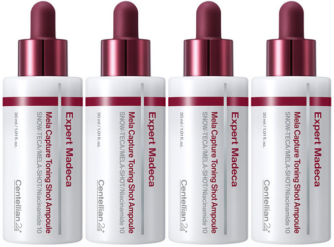 [최신상] 센텔리안24 엑스퍼트 마데카 멜라캡처 토닝샷 앰플, 4개, 30ml