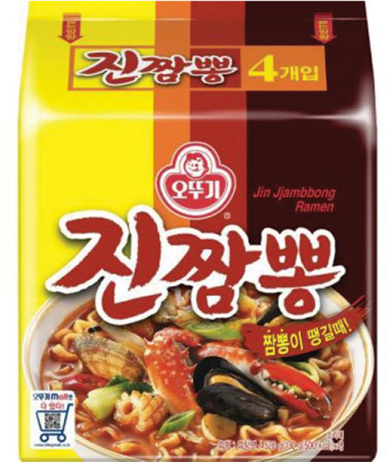 오뚜기 진짬뽕면 130g 8봉, 8개