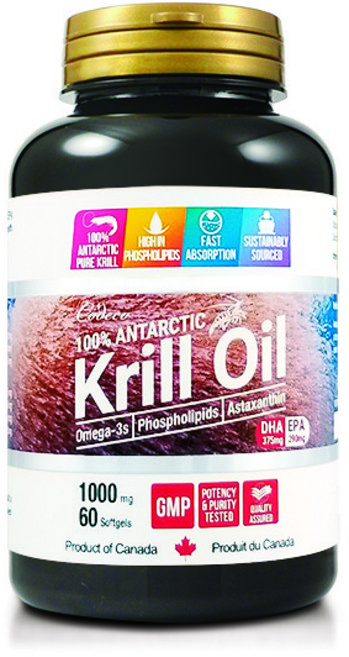 CODECO KRILL OIL/1 000mg 60caps 코데코 크릴오일 1000밀리 60정 코데코 크릴오일 심장 두뇌 시력증진, 1개