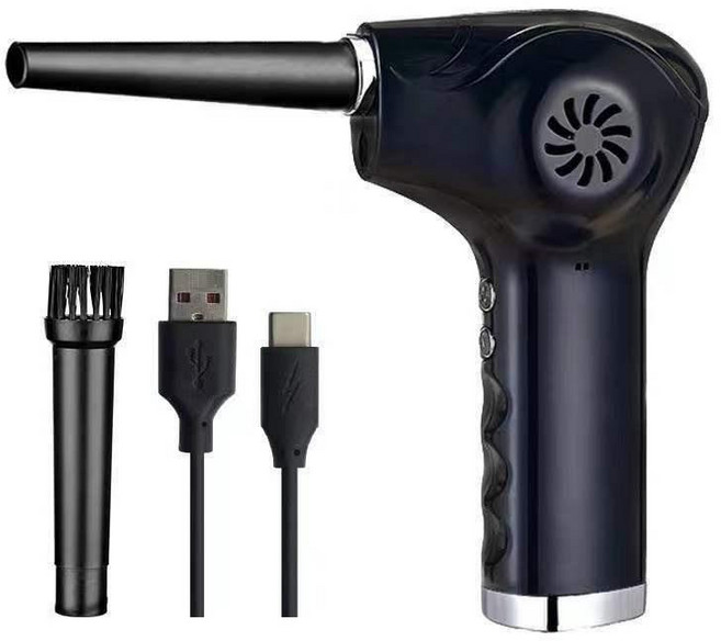 휴대용 무선 에어건 에어컴프레셔 미니콤프레샤, 단일 모델, B_1819 전기 도금 (6000mAh)