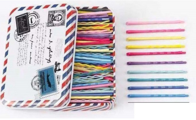 데일리 웨이브 컬러실핀 50개입+보관케이스세트 실핀 머리핀