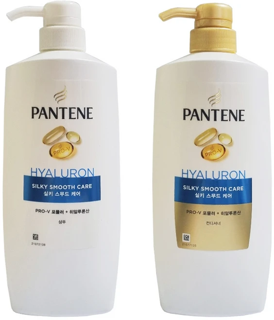 팬틴 실키 스무드 케어 샴푸 750ml+ 컨디셔너 750ml, 1개, 750ml - 쿠팡