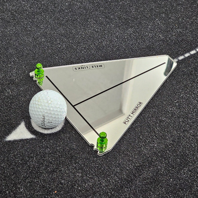 듀얼임팩터 퍼팅미러 골프 퍼팅연습기 퍼터 스트로크 가이드 자세교정기 임팩트 페이스 정렬 체크 도구, 1개