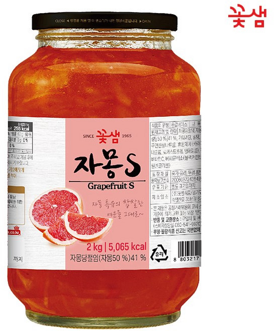 꽃샘 자몽S 차, 2kg, 1개입, 1개