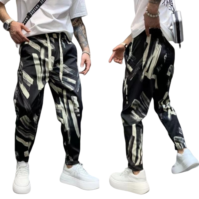 십전십미 여름 캐주얼 바지 남자 조거 스판 배기 카고 바지